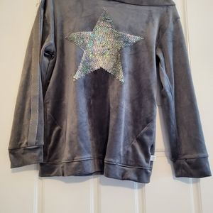 Hooded shirt ; Brand: more than magic ;   Size: Large (10/12) ; Color: Grey